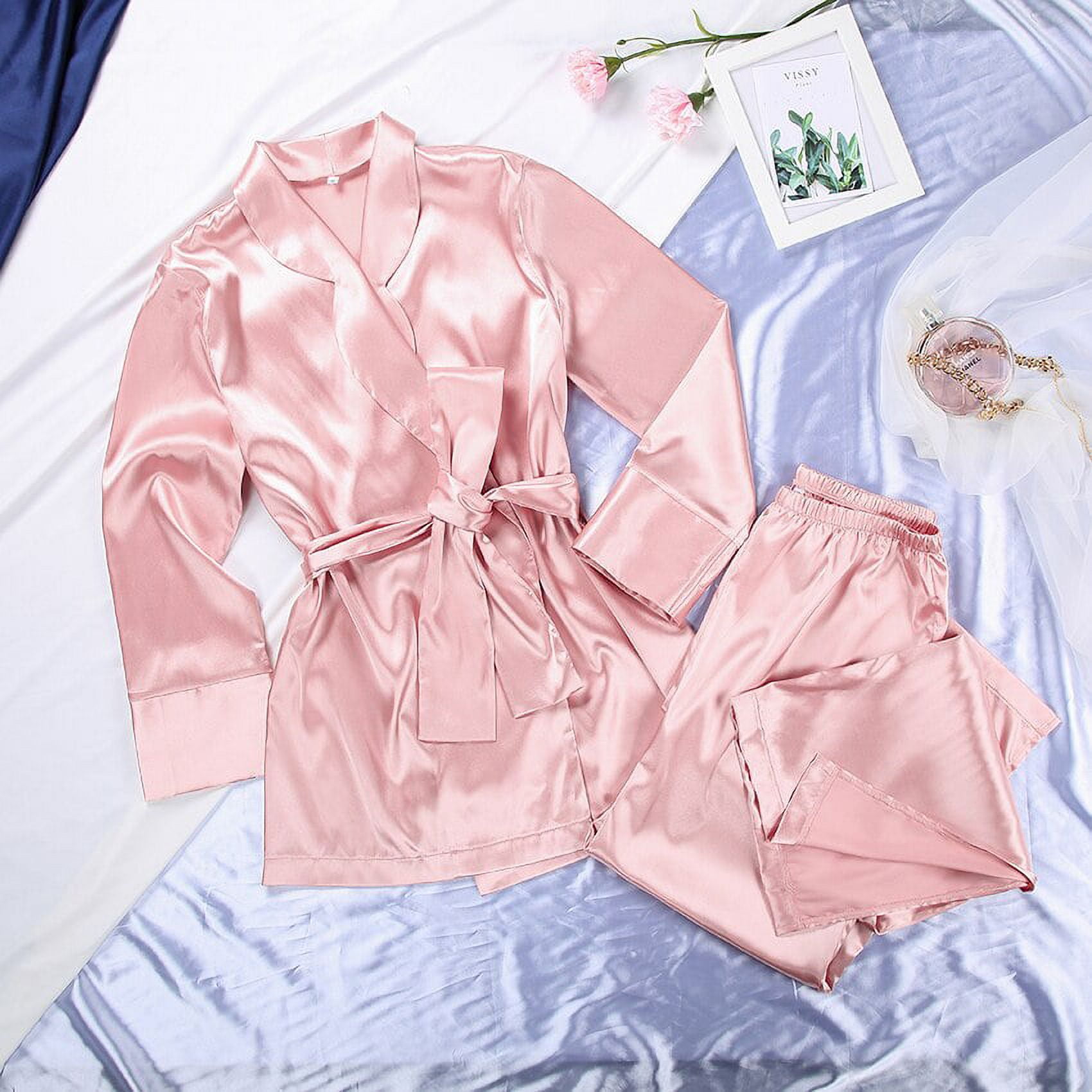 Dusty Pink Satin Robe, Sleepwear & Onesies