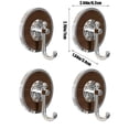 thumbnail image 2 of Adhesive Wall Hooks No Punching Multipurpose Jewelry and Towel Hanger Rack 4 Pack for Bathroom, Dorm, Kitchen, 2 of 8