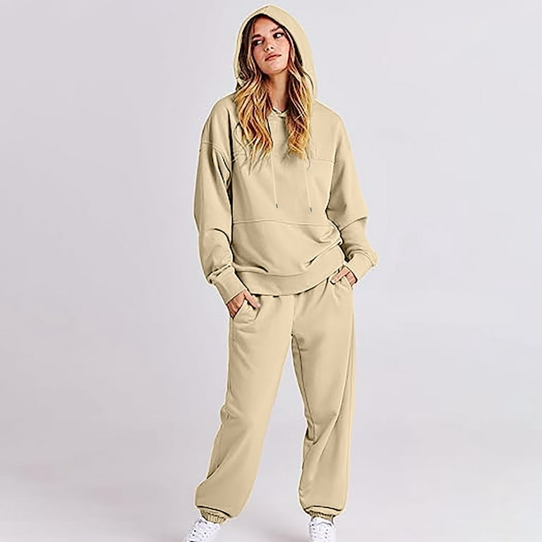 Women's 2 Piece Sweatsuits Outfits Oversized Hoodie Jogger