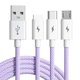 thumbnail image 1 of CAIROYAR Cable de carga rápida 3 en 1 Cable de datos de cargador de color macarrón HUAWE} OPPO H1 Hot, 1 of 1