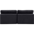 thumbnail image 3 of Meridian Furniture Comfy Black Velvet 2-Pc. Modular Sofa, 3 of 10