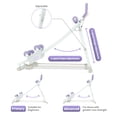 thumbnail image 2 of RICAN Ab Fitness Crunch, Abdominal Workout Machine for Glider Roller and Pushup with Headrest, Strength Training Exerciser for Core Strength and Plasticity, Ideal for Home Gym Office, 2 of 10