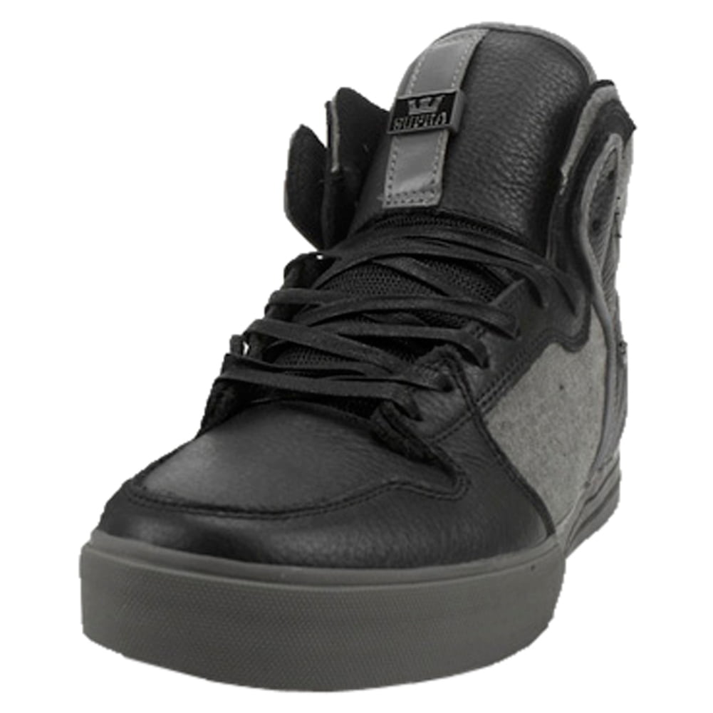 Supra Supra Vaider Black FG Grey Fleece High Top