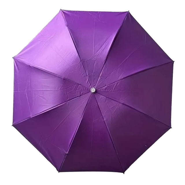 Paraguas plegable impermeable de 8 varillas para viajes de camping al aire libre Berenjena