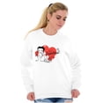 thumbnail image 3 of Betty Boop Fearless Girl Power Women Crewneck Sweatshirt Brisco Brands M, 3 of 6