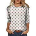 thumbnail image 1 of Camisas Navideñas Para Mujer Tops de Manga Larga Moda Estampado de Navidad Cuello Redondo Top Blusa Jersey Odeerbi ODB202219, 1 of 5