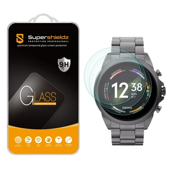 [3-Pack] Supershieldz for Fossil Men's Gen 6 44mm Tempered Glass Screen Protector, Anti-Scratch, Bubble Free
