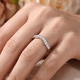 thumbnail image 6 of Pompeii 14K White Gold 3/8ct Diamond Wedding Anniversary Curved Guard Ring (G/H,I1), 6 of 6