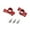 Red Silver, variant on RC Car Rear Wheel Cup Seat Base Components Metal Reinforced Design for Wltoys 244016 Off Road Buggy Model Upgrade