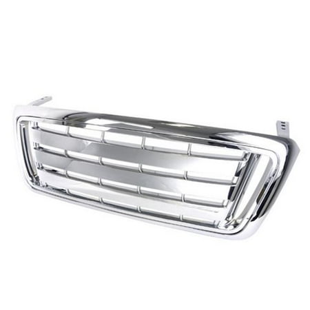 04 Ford F150 Grille Assembly - Spec-D Tuning HG-F15004CHT-GL Hood Grille for 04 to 08 Ford F150, Chrome - 14 x 16 x 46 in.