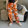 thumbnail image 3 of 2023 Sanrio Hello Kitty Pijamas Halloween Franela Moda Pantalones Mujeres Kawaii Lana Anime Dibujos Animados Casual Pantalones de Casa Otoño, 3 of 5