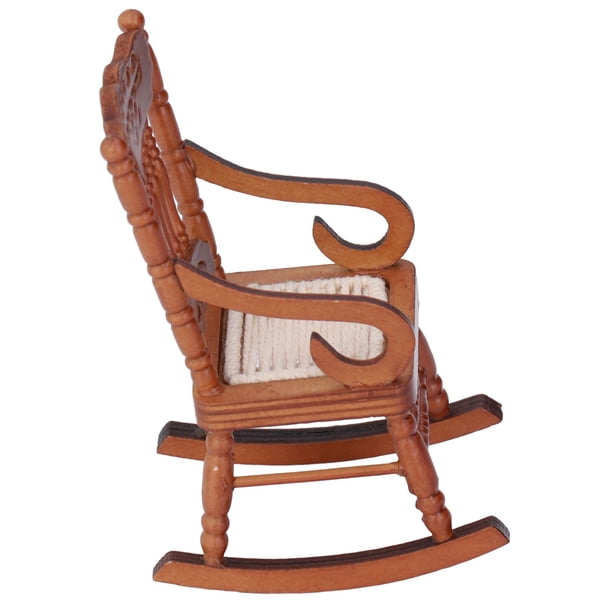 Silla En Miniatura Para Casa De Muñecas, 1:12 Mini Silla Para Casa De Muñecas Material De Abedul Moderno Clásico Detalles Exquisitos Mano De Obra Exquisita Para Casa De Muñecas OTVIAP Marrón