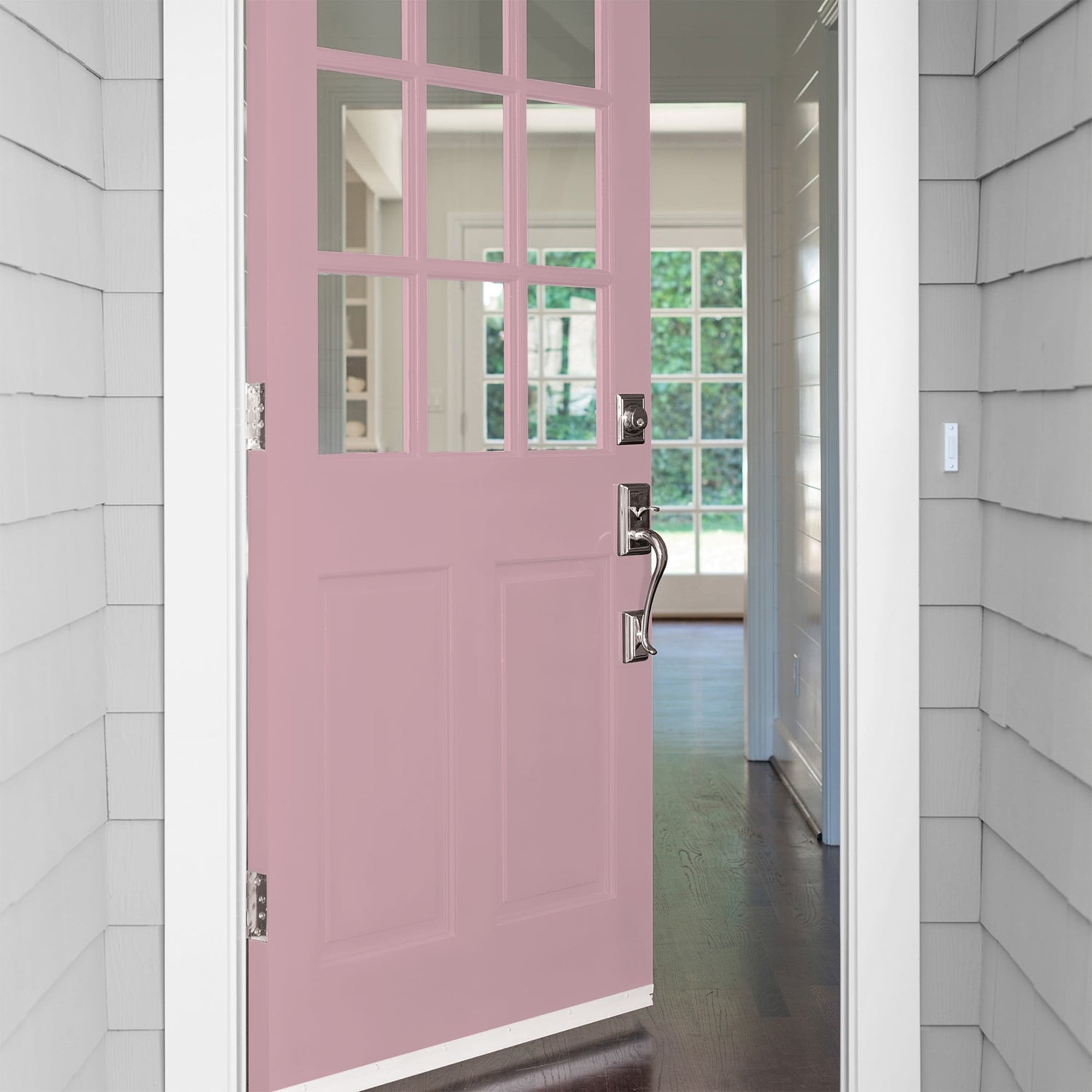 Glidden Fundamentals Lighthearted Rose / Purple, Semi-Gloss Exterior Paint, 1 Quart