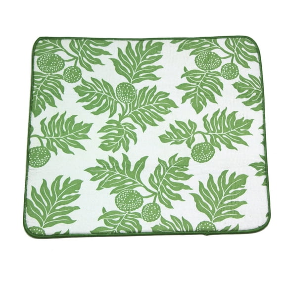 Hi Kalama Collection Microfabric Sage Ulu Breadfruit Drying Mat