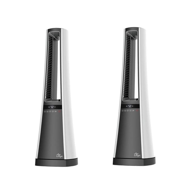 Lasko Chaufferette d'Appoint Électrique Sans Pales à Logique Aérienne 1500 W avec Télécommande (Lot de 2)