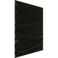 thumbnail image 2 of Ekena Millwork 19 5/8"W x 19 5/8"H Swell EnduraWall Decorative 3D Wall Panel, Universal Metallic Carbon Mist (12-Pack for 32.04 Sq. Ft.), 2 of 6