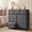 Greyish Blue, variant on Telyra 9-Drawer Fabric Dresser Tall Storage Tower with Wood Top and Steel Frame Bedroom Closet Organizer, Greyish Blue