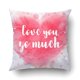 thumbnail image 1 of ABPHQTO Corazón de acuarela dibujado a mano con texto de caligrafía Te quiero mucho Fundas de cojín Fundas de almohada 40x40 cm, 1 of 1