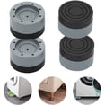 thumbnail image 1 of Washing Machine Foot Pads for Anti Vibration & Anti Walk Washer and Dryer Anti Slip Shock Absorber and Noise Cancelling Washer Machine Support Washer Machine Stand Stabilizer Set of 4(Grey), 1 of 7