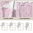 thumbnail image 5 of Pink Branches Swag Valances for Windows, Kitchen Curtains 36 Inch Length 2 Panels Set, Vintage Art Farmhouse Short Curtains for Small Windows Rod Pocket Cafe Curtains Drapes 28"x36", 5 of 8
