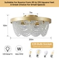 thumbnail image 2 of 20" Boho Crystal Ceiling Fan with Lights Flush Mount, Bohemian Ceiling Fans with Lights Remote Control, with 6 Speeds for Bedroom,, Living Room, 2 of 9