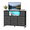 Grey/47.24 x 11.81 x 31.50 inch, variant on Alvantor Dresser TV Stand for 45, 50, 55 inch TV, Entertainment Center with LED Lights & Charging Station, Chest of Drawers with 8 Fabric Drawers and Open Shelves for Living Room, Hallway, Wood Top