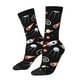 thumbnail image 1 of Balery Space Rocket Calcetas Largas con Estampado para Hombre y Mujer – Suaves y Transpirables, Talla Única (US 5-11), 1 of 6