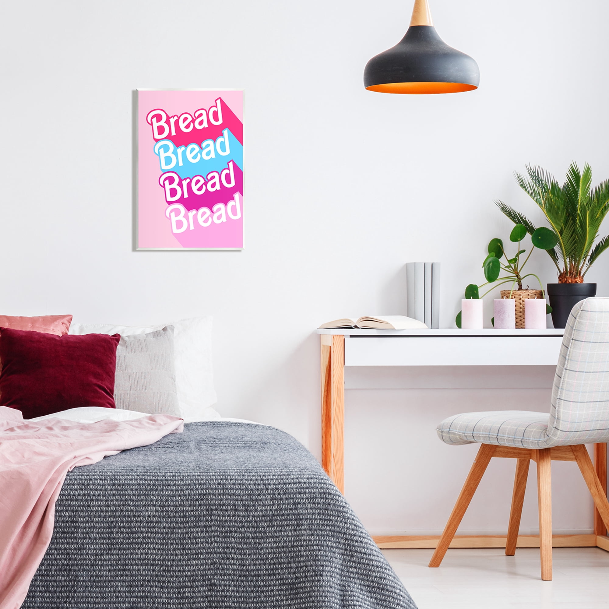Stupell Industries Glam Bread Phrase Inspirational Painting Unframed Art Print Wall Art, 13 x 19