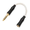 thumbnail image 1 of Cable de sonido hembra de 2,5 mm a macho de 4,4 mm Cable adaptador de auriculares de cobre y cristal único para altavoces de teléfonos 14 cm/5,5 pulgadas, 1 of 8
