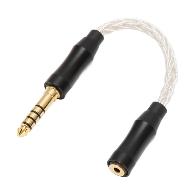 Cable de sonido hembra de 2,5 mm a macho de 4,4 mm Cable adaptador de auriculares de cobre y cristal único para altavoces de teléfonos 14 cm/5,5 pulgadas