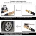 thumbnail image 2 of Tyre Inflator Pump Hose,motorcycle Valve Air Rubber Hose Locking Tire Chuck W/clip For Motorcycle Car Bicycle Pipe Air Tool, 2 of 5