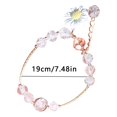 thumbnail image 4 of Sonducket de cuentas TureClos, colgante de flor dulce para mujeres y niñas, brazalete de cadena de mano, , regalo de joyería Ropa, zapatos y accesorios Miscelánea 1 blanco, 4 of 6