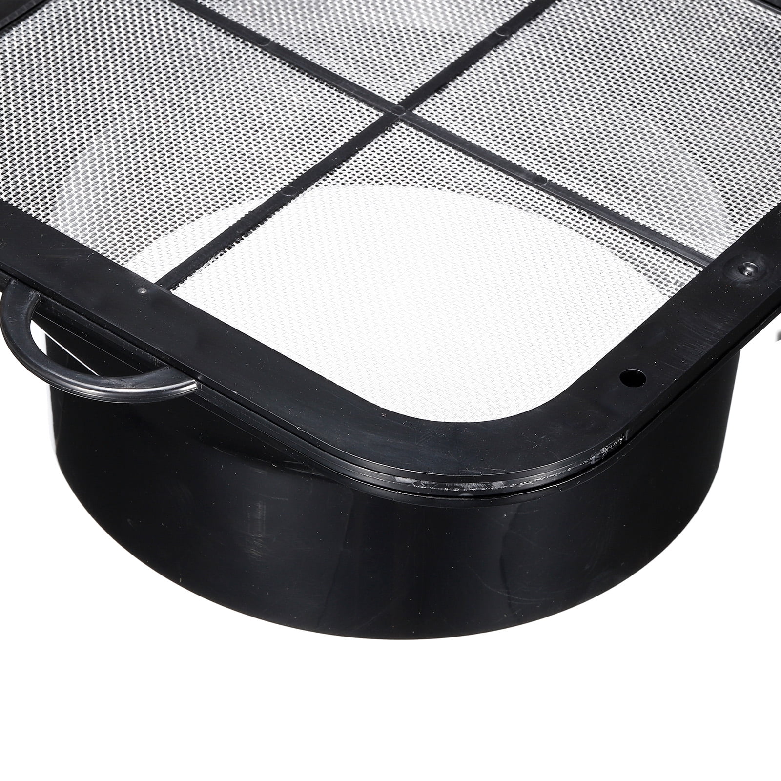 Uxcell 6" ABS Duct Connector Flange Exhaust Hose Flange Ventilation Duct with Filter Mesh Black 2 Pack