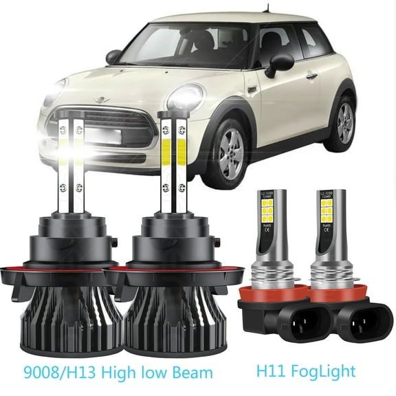 For Kia Soul 2014-2017 2018 2019 LED Headlights 9008 High Low Beam H11 Fog Light Bulbs 4pcs