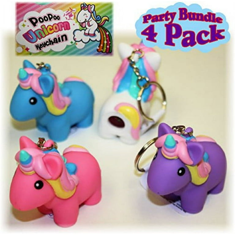 Animolds PooPoo Unicorn Keychains Cute Small Toys for Kids