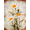 Daisy Floral Painting, variant on Abstract Watercolor Cloud Explosion Canvas Wall Art 15.75x11.81 Inches