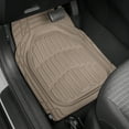 thumbnail image 4 of Dark Beige Car Floor Mats - Deep Dish Rubber Car Mats, All Weather Floor Liners for Cars SUV Trucks, Cute Automotive Floor Mats, 4 of 10