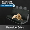 thumbnail image 6 of 2Air Odor Eliminating Polyester Rear Bench Car Seat Cover Black, 3801809, 6 of 12
