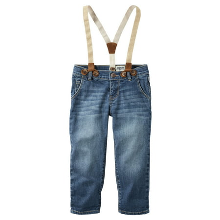 Oshkosh B'gosh - OshKosh B'gosh Big Girls' Sparkle Suspender Jeans, 8 ...