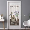 thumbnail image 2 of Vintage Flowers Window Privacy Film, Wooden Birds Retro Art Farmhouse Static Cling UV Sun Blocking Heat Control Window Tint Day and Night, Non-Adhesive One Way Windows Privacy Cover 35.4''x78.7'', 2 of 7