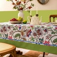 thumbnail image 4 of Indoor Outdoor Tablecloth Water Resistant Spill Proof Fabric Table Cover 60x84Inch Rectangle,Botanical Garden, 4 of 6