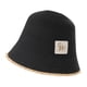 thumbnail image 1 of Sombrero de cubo para mujer, gorra de playa versátil y moderna para acampar, ir de compras, viajes por la calle Negro, 1 of 8