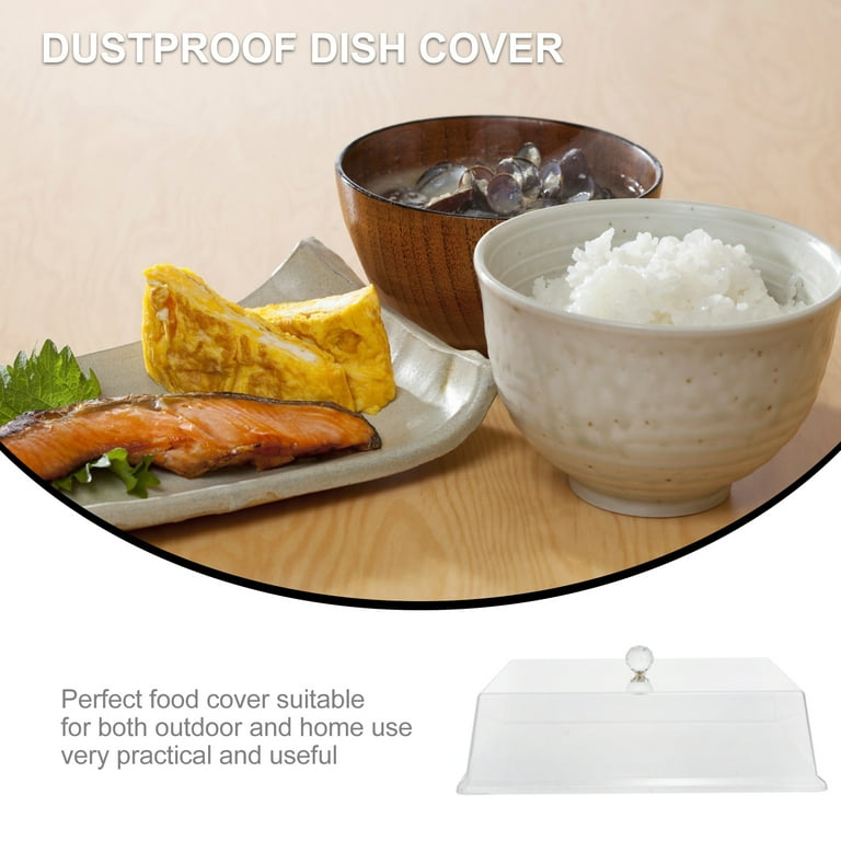 1pc PP Food Cover, Minimalist Clear Microwave Cover For Kitchen