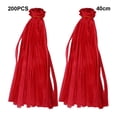 thumbnail image 4 of Advancent 2 paquetes de bolsas de red reutilizables para frutas y verduras, red de embalaje de frutas y verduras frescas y ordenadas Organizadores de utensilios de cocina blanco rojo 45cm, 4 of 6