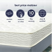 Best Price Mattress 6 inch Tight Top Spring Mattress, Comfort Foam Top with Bonnell Springs, Twin-XL
