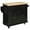 Black, variant on Demi Bonn 43" Modern Rolling Kitchen Cart with Spice Rack, Mobile Island for Kitchen, Easy Storage, Space-Saving Design, Black
