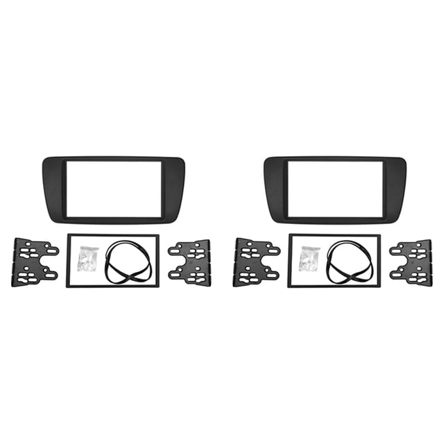 2X 2 DIN Adapter CD Trim Panel Stereo Interface Radio Car Frame Panel Fascia for 2008+