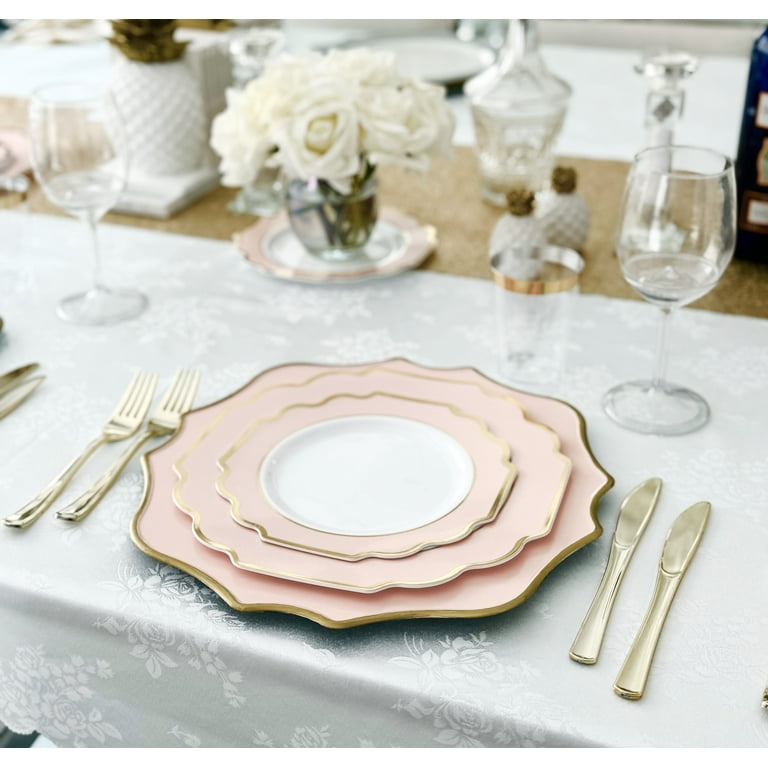 OCCASIONS 200 Piece set (25 Guests)-Wedding Plastic Plates