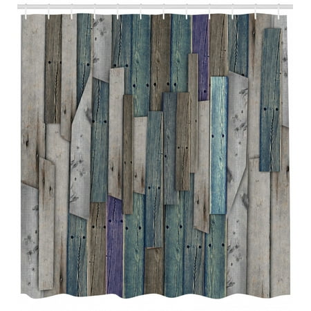 Rustic Shower Curtain Image Of Blue, Blue Grey Shower Curtain
