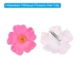 thumbnail image 3 of Uxcell Flores de Hibisco Hawaiano Flores Artificiales Clip para el Cabello DIY Flor de Hibisco de Espuma Rosa 16 Paquete, 3 of 6